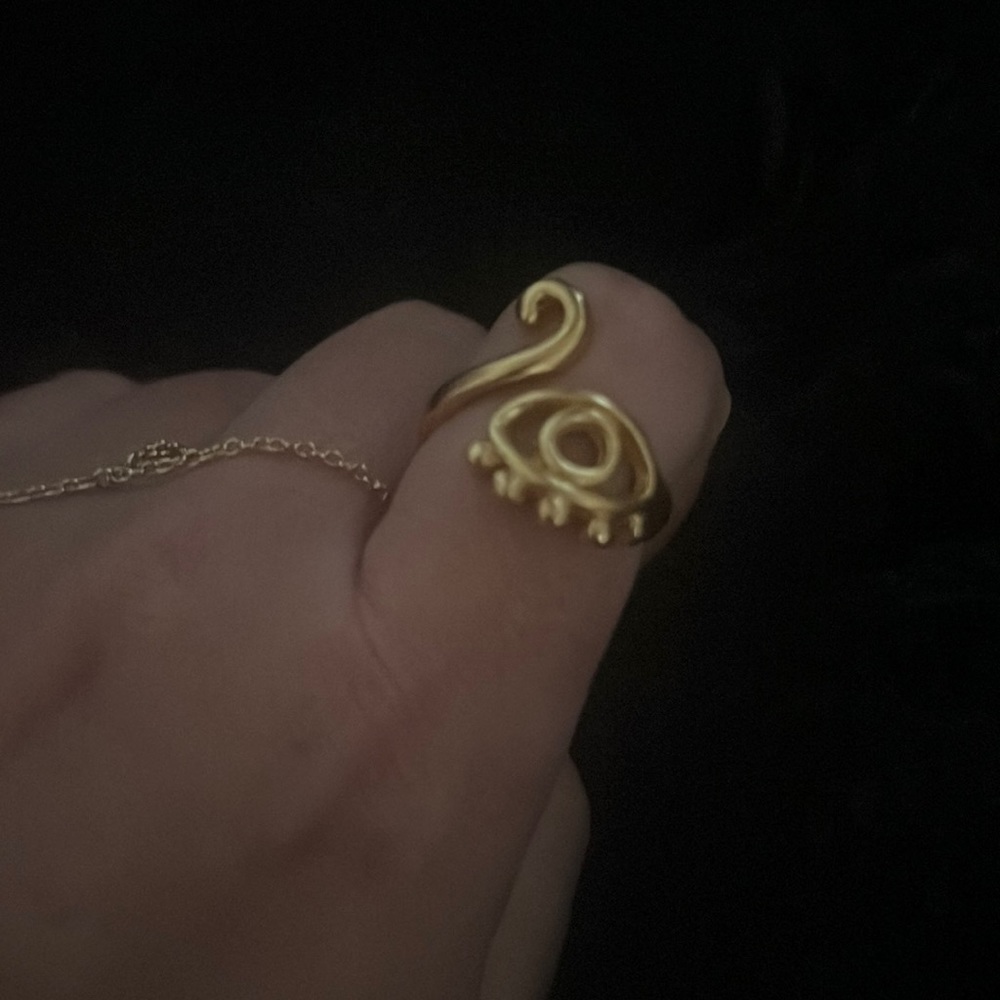 🧿FROM MY JEWELER EVIL EYE GOLD RING🧿